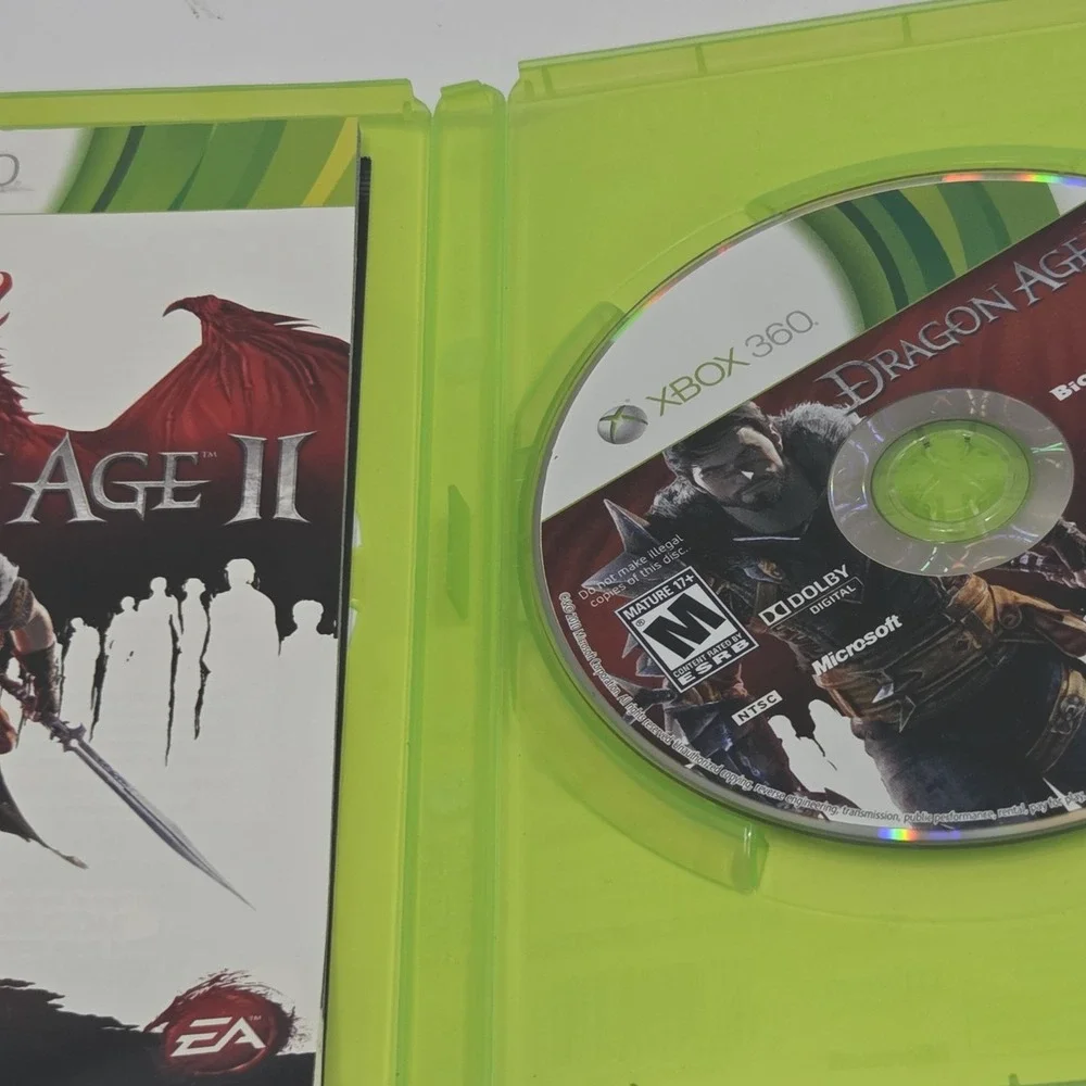 Dragon Age II 2 Microsoft Xbox 360 Game RPG BioWare EA CIB Complete